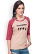 Campus Sutra Casual 3/4 Sleeve Printed Women's Top